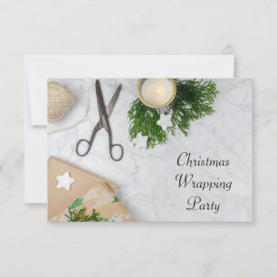 Julafton Wrapping Party Inbjudningar