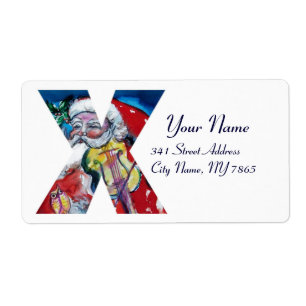 JULAFTON X BREV /JULTOMTEN MED VIOLIN MONOGRAM FRAKTSEDEL