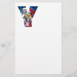 JULAFTON Y BREV /JULTOMTEN MED VIOLIN MONOGRAM BREVPAPPER