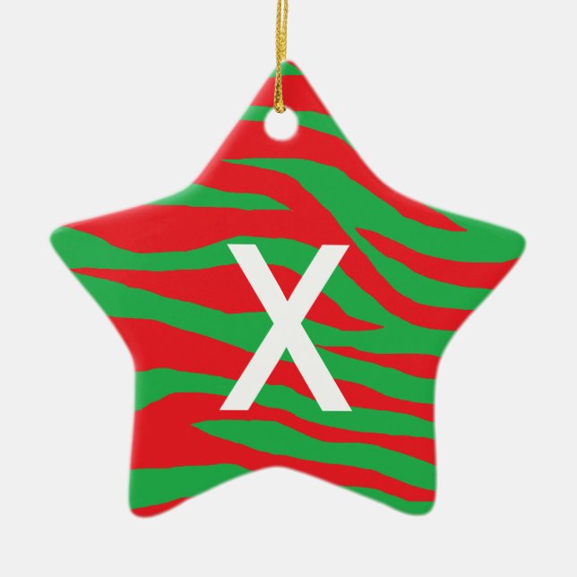 Julafton Zebra Julgransprydnad Keramik (Framsidan)