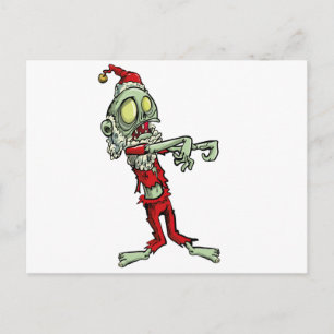 julafton zombie jultomten helg vykort