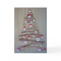 Julaftonen card, träd