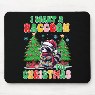 Julaftonen i Racoon Älskare vill jag ha en rackoon Musmatta