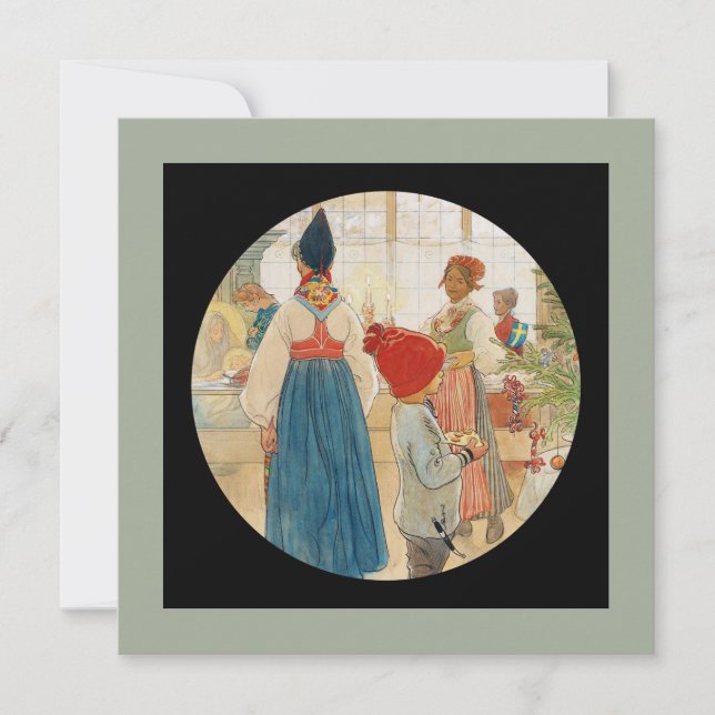 Julaftonen igen julkort (Framsida)