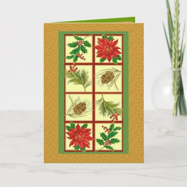 Julaftonhälsningkort Helgkort (Framsida)