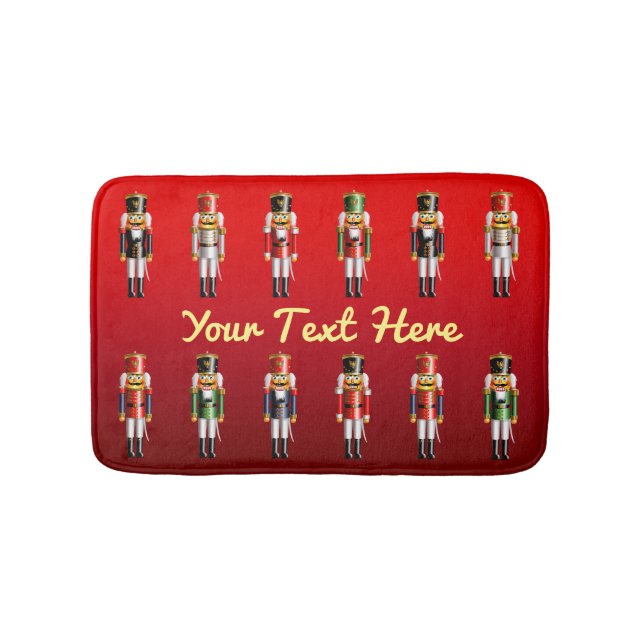 Julaftonnötknäppareleksaken tjäna som soldat armén badrumsmatta (Framsidan)