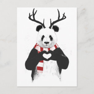 Julaftonpanda Helg Vykort