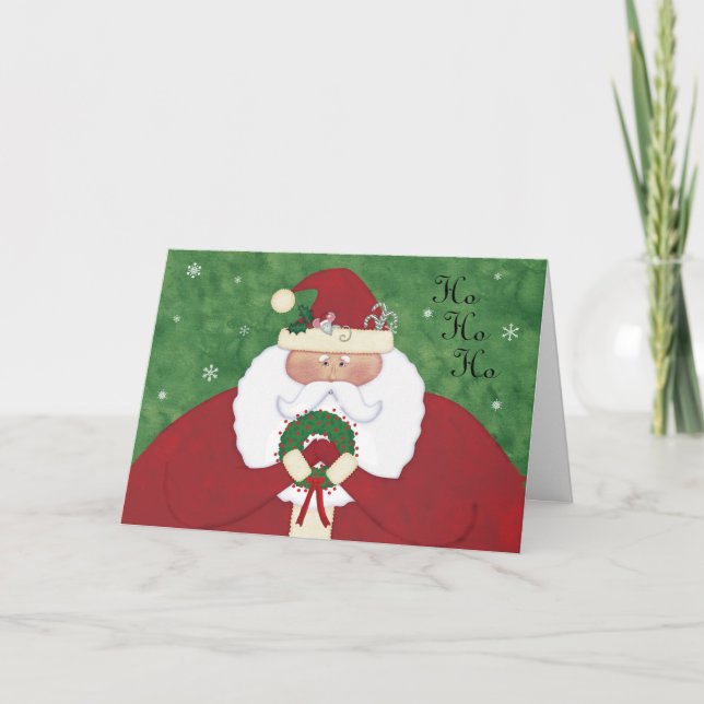 JulaftonSanta personlig Helgkort (Framsida)