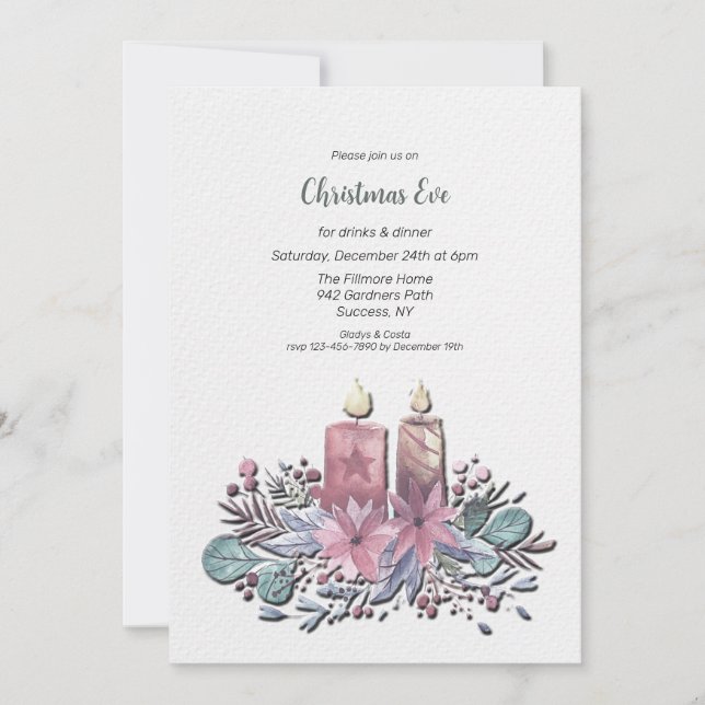 Julaftonsinbjudan Inbjudningar (Framsida)