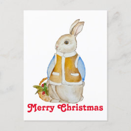 Juläge i gryningen med basket med gratiskli vykort