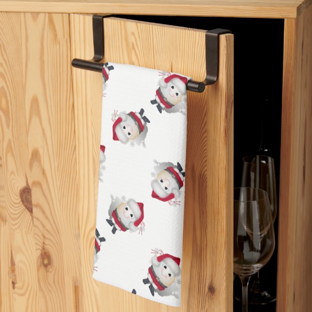 Julägg påsk kökshandduk (Thirds Fold)