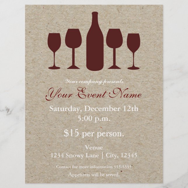 Julaktivitet Affisch för flaska och glas Reklamblad (Framsidan)