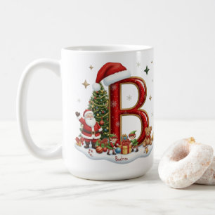 Julalfabet Initial B med Tomte Elver Kaffemugg