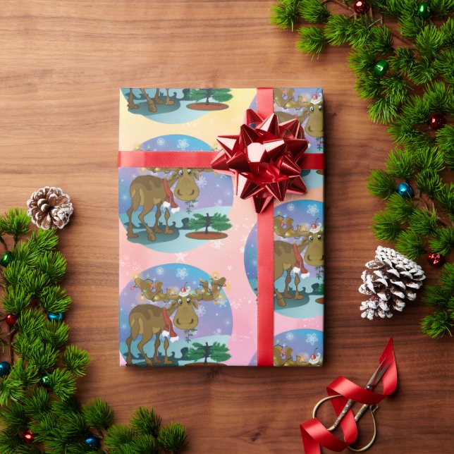 Julälg mindre tryck Presentpapper (Julgåva)