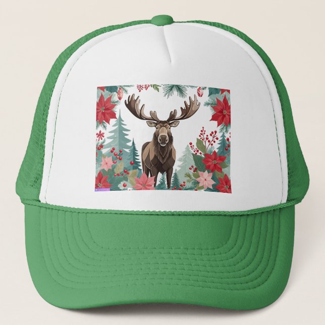 Julälgar Och Julstjärnor Keps (Framsida)