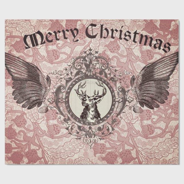 JulälgDecoupage papper Presentpapper (Platt)