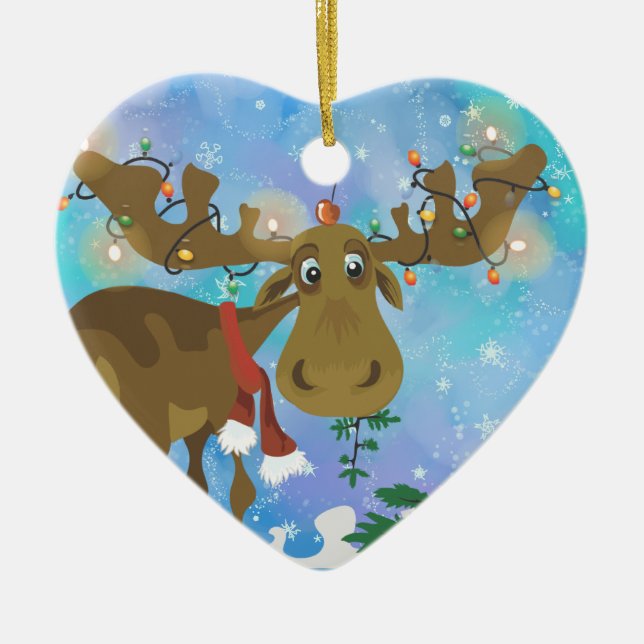 Julälgprydnad Julgransprydnad Keramik (Framsidan)
