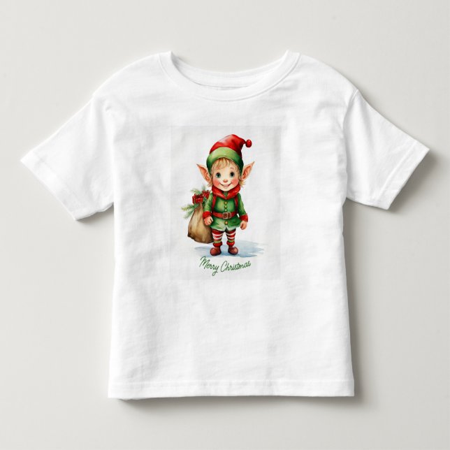 Julälv med en säck av gåvor t shirt (Framsida)