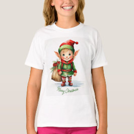 Julälv med en säck av gåvor t shirt