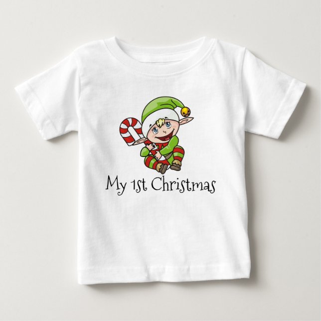 Julälvababy min första jul tee (Framsida)