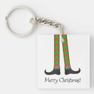Julälvan lägger benen på ryggen Keychain -