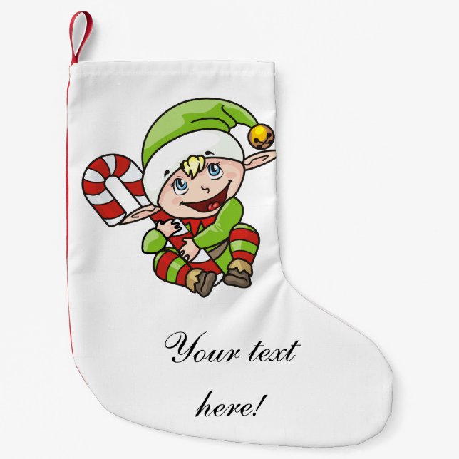 Julälvatecknad Liten Julstrumpa (Framsidan)
