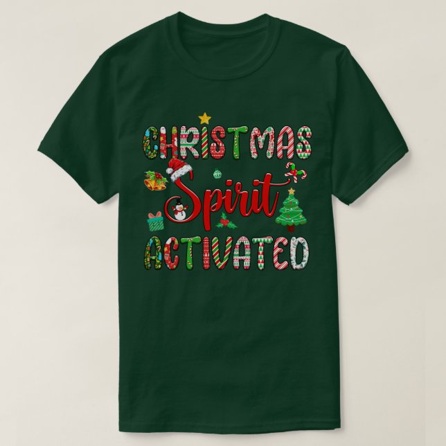 Julandan Aktiverar den vackra Julaftonen T Shirt (Design framsida)
