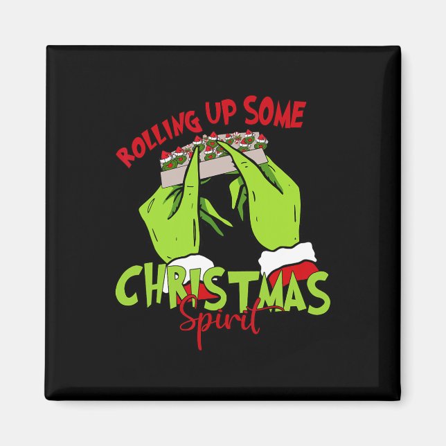 Julandan Julafton Santa Pajama Magnet (Framsidan)