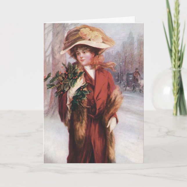 "Julandan" Vintage Greeting Card Helgkort (Framsida)
