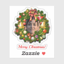 Julandetag anpassad med fotot klistermärken