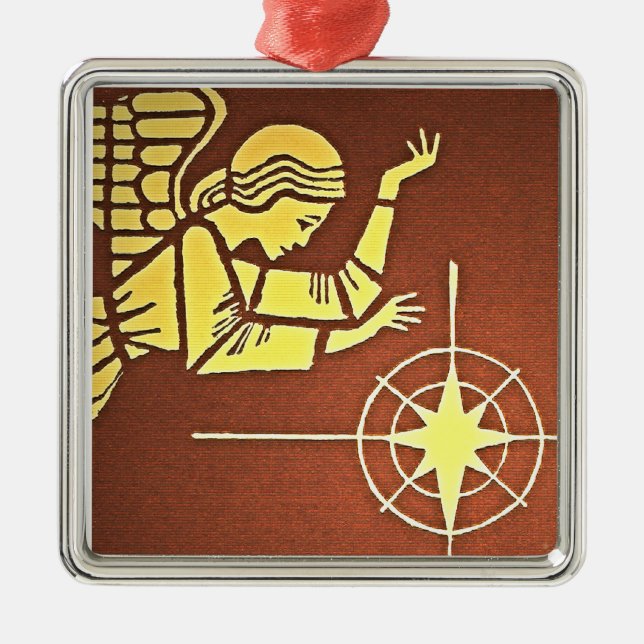 Julängel Julgransprydnad Metall (Framsidan)