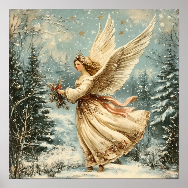 Julängel med järnek poster (Framsidan)