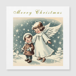 Julängel och barn magnetkort