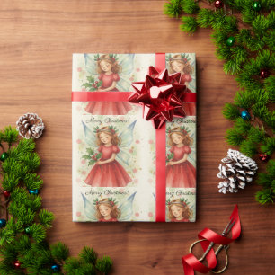Julängel Vattenfärgskonst Presentpapper