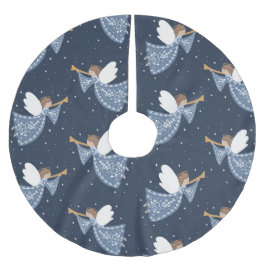 Julangelfreden på jorden Religiösa Julgransmatta Borstad Polyester