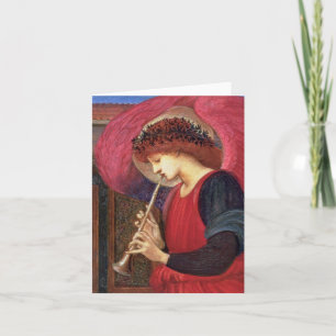 Julängeln noterar kort - röda Burne-Jones