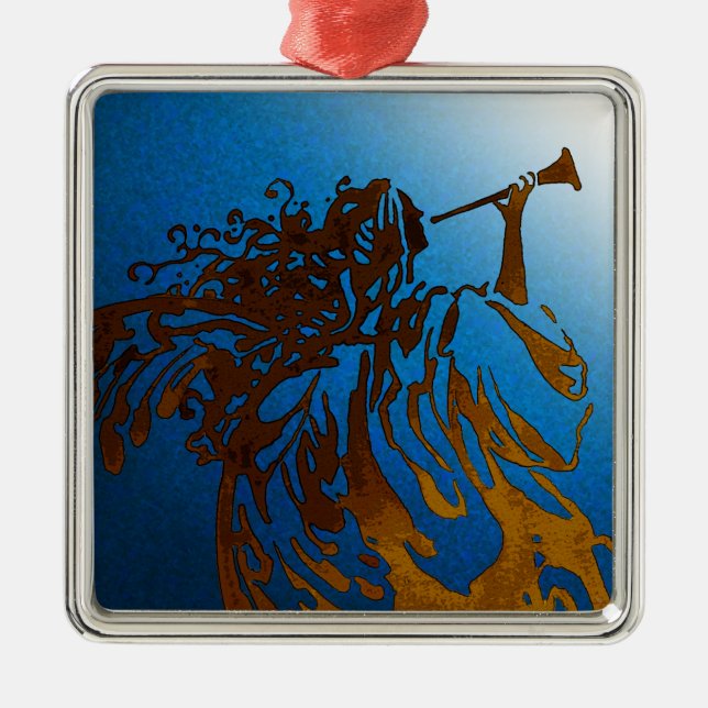 Julängelprydnad Julgransprydnad Metall (Framsidan)