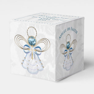 Julängen av Faith Blue Filigree och Snöre Presentaskar
