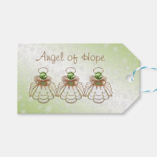 Julängen av Hope Bronze/Grönt "To: Från:" Presentetikett