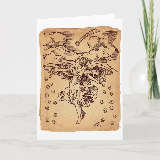 Julängen, dödkort helgkort (Framsida)