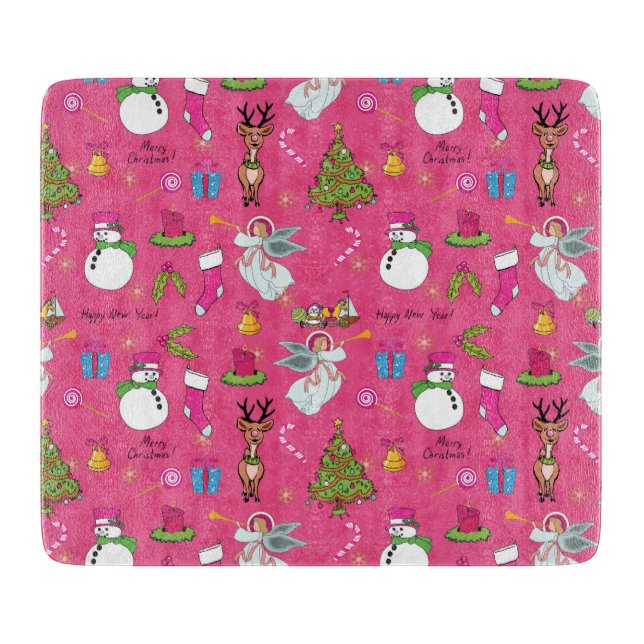 Julängen, hjort och snögubbe (Framsidan)