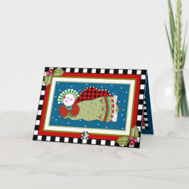 Julängen i julkortet Starry Himlar Kort