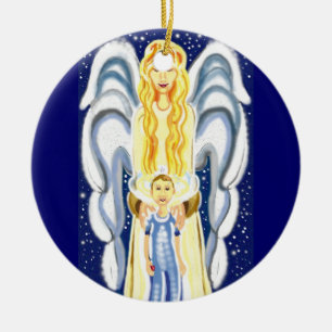 Julängen med Jesus Julgransprydnad Keramik