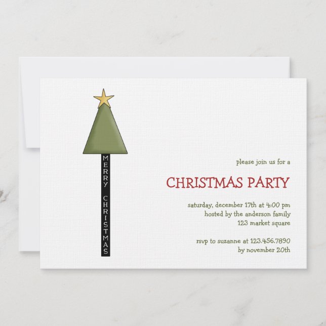 Julänglar · God Jul Inbjudningar (Framsida)