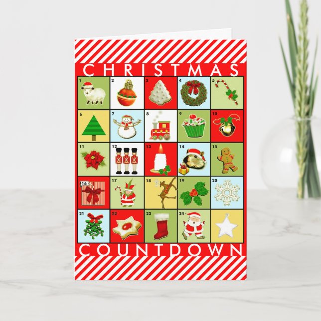 Julannonskalender Helgkort (Framsida)