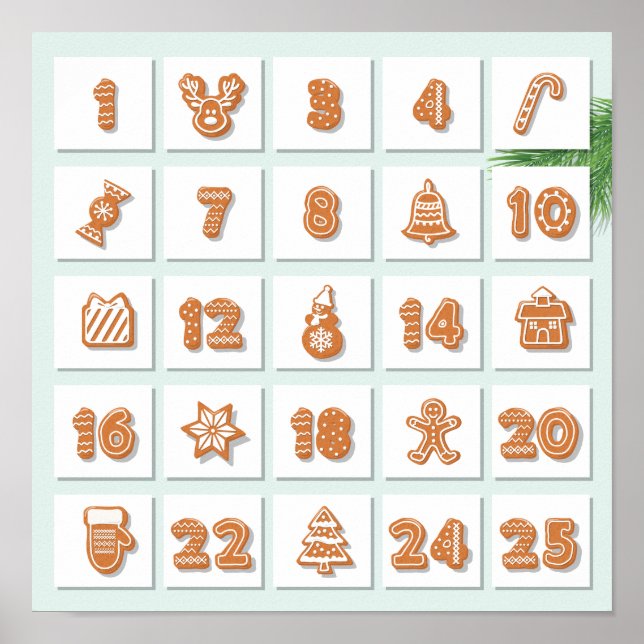 Julannonskalender Poster (Framsidan)