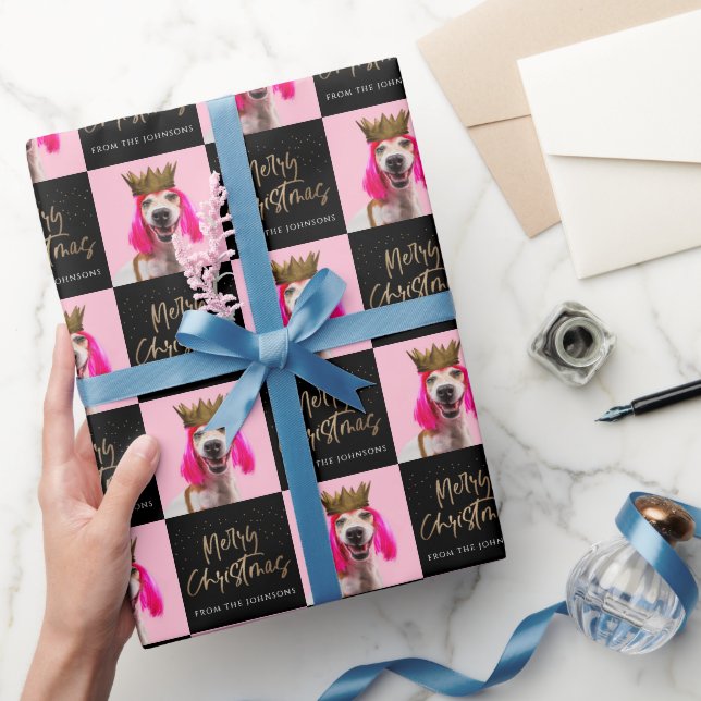 Julansikte Foto Anpassad Presentförpackning Presentpapper (Gifting)