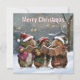 Julanteckningskort för sjömän i Guinea Gris Sång Anteckningskort