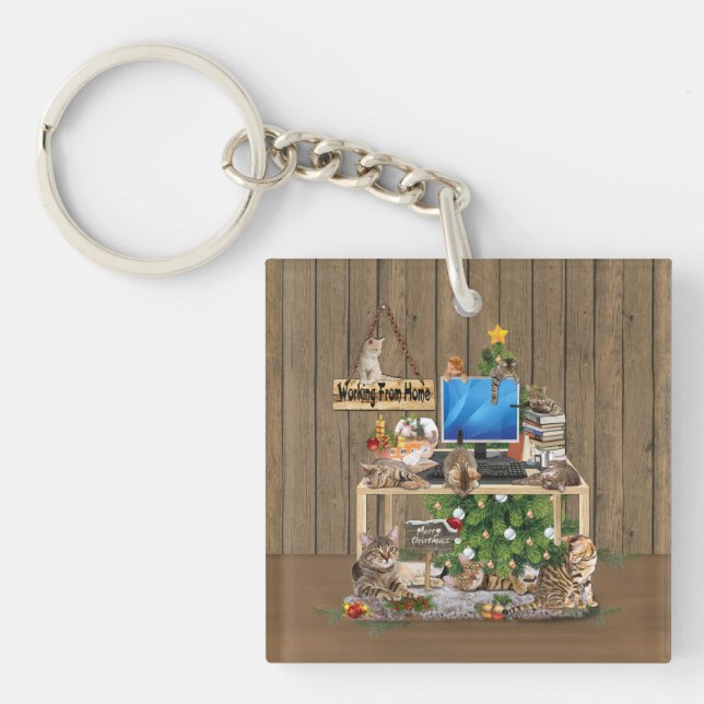 Jularbete hemma med mina katter (Framsidan)