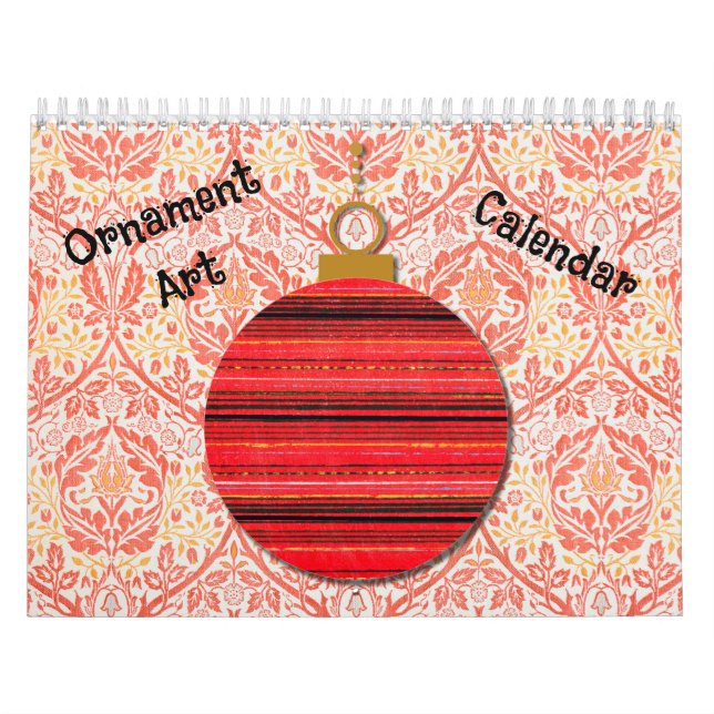 Julåret runt för prydnadsföremål runt kalendern kalender (Omslag)